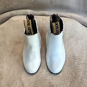 White leather Western BABY boots